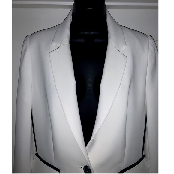 1.STATE ‼️ SALE‼️ Contrast Stripe Textured Crepe Blazer—NWOT - Picture 6 of 13